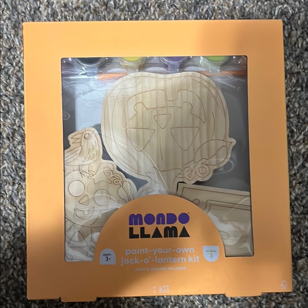 Mondo Llama Paint-Your-Own Jack-o'-Lantern Kit